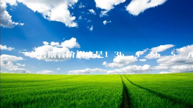 布鲁斯音阶到底是1 3b  4  5b  5  7b 1还是1  2  3b  3  5  6？