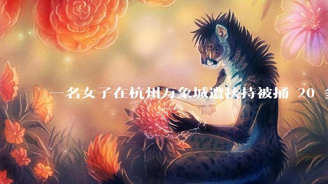一名女子在杭州万象城遭挟持被捅 20 多刀，隆胸***体救了一命，这反映出哪些公安系统的问题？
